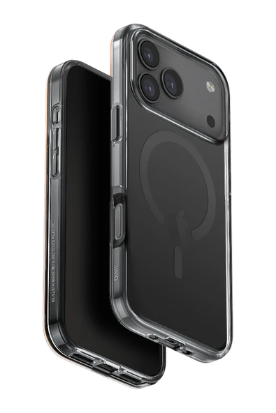 İphone 17 Pro Max Kılıf Clario Geri Dönüşüm Doğaya Duyarlı Materyal Çift Katman Magsafe Kapak  Siyah ürün görseli 1