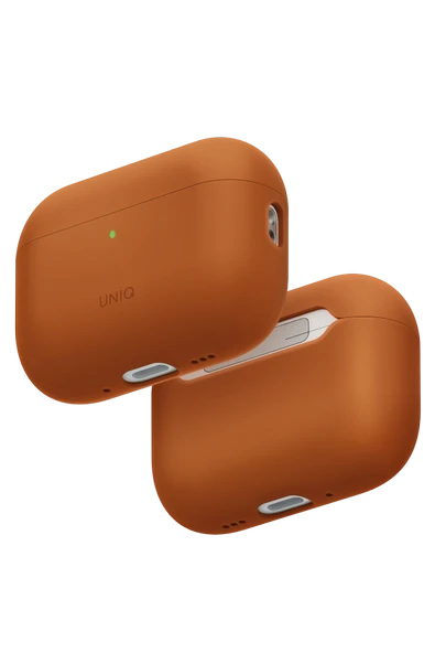 Airpods Pro 3 Kılıf Sıvı Silikon Lino Kablosuz Şarj Destekli Kapak Pürüzsüz Donuş Sağlam Koruma  TURUNCU ürün görseli 1