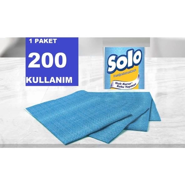 Solo Hijyenik Temizlik Bezi 33 x 30 cm 10 Lu x 3 Paket ürün görseli 1