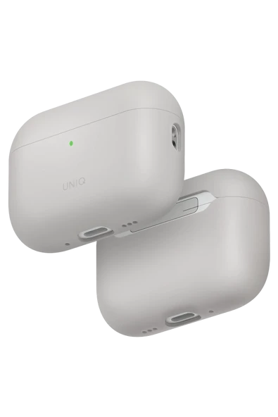 Airpods Pro 3 Kılıf Sıvı Silikon Lino Kablosuz Şarj Destekli Kapak Pürüzsüz Donuş Sağlam Koruma  BEJ ürün görseli 1