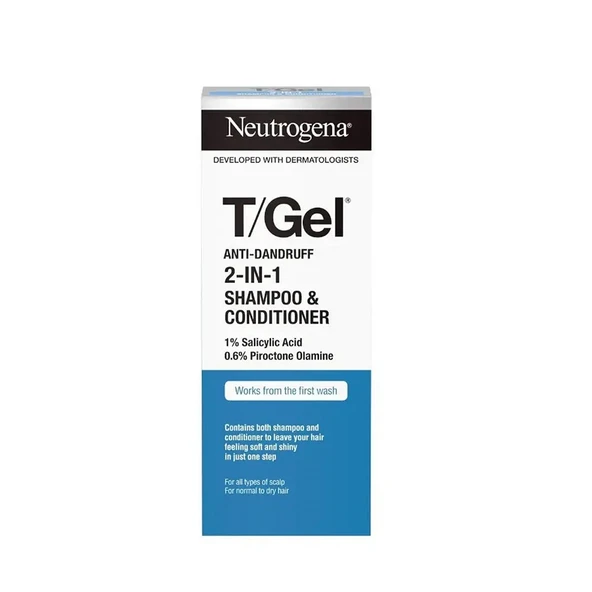 Neutrogena T/Gel 2in1 Kepek Şampuanı 250 ml ürün görseli 1