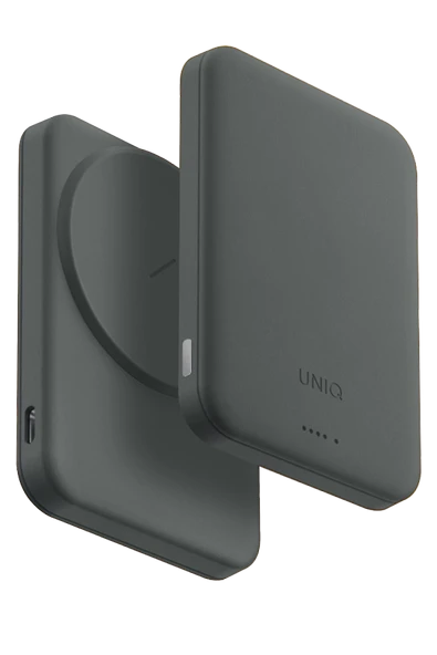 Powerbank 5000 mAh Lexa Vegan Deri Slim 20w Hızlı Şarj PocketSlim™ Magsafe Özellikli Şık Tasarım  YEŞİL ürün görseli 1