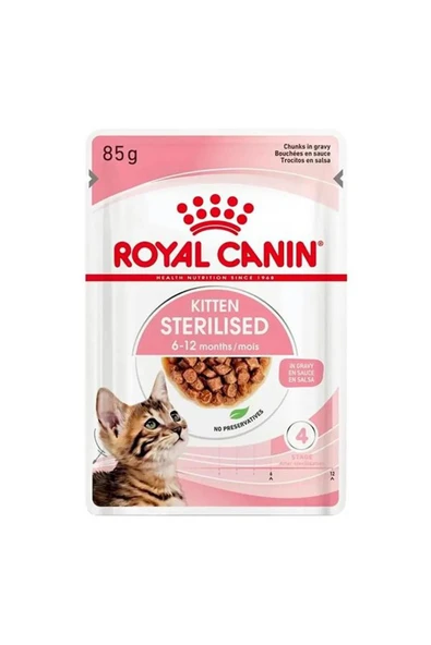 Royal Canin Kitten Sterilised Kısır Yavru Kedi Maması 12*85 gr ürün görseli 1