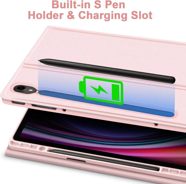 Samsung Galaxy Tab S10 Fe Plus 13.1 Klavyeli Kılıf Q Türkçe Kalem Bölmeli Bluetooth Özellik Standlı  LACİVERT ürün görseli 1