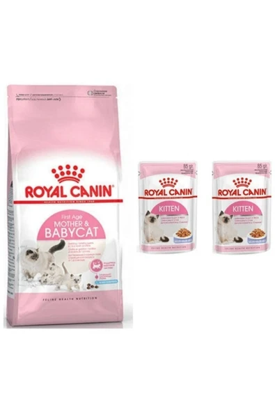 Royal Canin Mother And Babycat Yavru Kedi Maması 2kg + 2 Adet Kitten Pouch Yaşmama ürün görseli 1