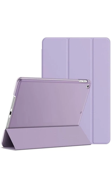 Apple Ipad 8. Ve 9. Nesil 2020 /2021 10.2 Inç Tablet Flip Smart Standlı Akıllı Kılıf Smart Cover  Clove Purple ürün görseli 1