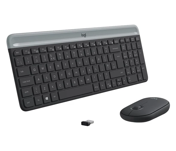 Logitech MK470 ince Kablosuz Set Siyah 920-009435 - Resim 2