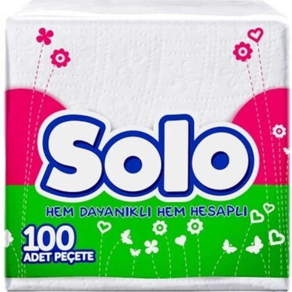 Solo 100'LÜ Sofra Peçetesi ürün görseli 1