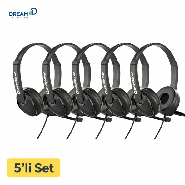 ACCUTONE ZE-UB101 USB DUO KULAKLIK 5'li SET ürün görseli 1