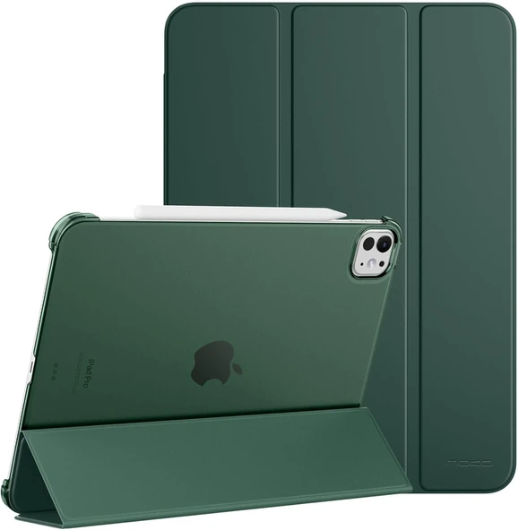 Apple Ipad Pro 11 M4 M5 2024 2025 11 Inç Tablet Uyumlu Flip Smart Standlı Akıllı Kılıf Smart Cover  Yeşil ürün görseli 1