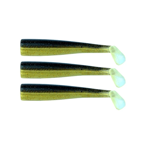 GT-Bio 3x Bodies Roller Shad 125- Black Gold ürün görseli 1