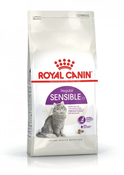 Sensible33 Sindirim Hassasiyeti Olan Kediler Için Yetişkin Kuru Kedi Maması 15kg ürün görseli 1