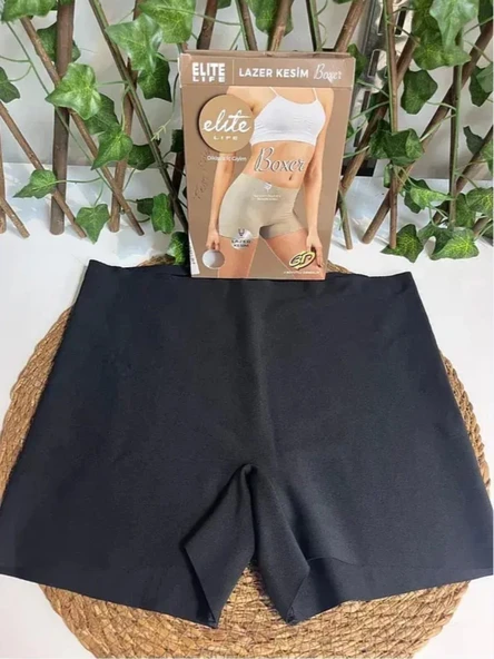 ELİTE LİFE A-18 KADIN DİKİŞSİZ LAZER KESİM BOXER 3 ADET ürün görseli 1