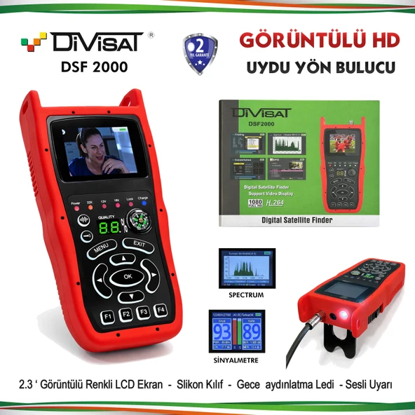 Divisat Dsf-2000 Görüntülü Full Hd Uydu Yön Bulucu ürün görseli 1
