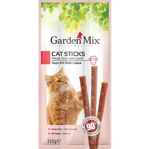 Gardenmix Kuzu Etli Kedi Stick Ödül 3*5 Gr ürün görseli 1