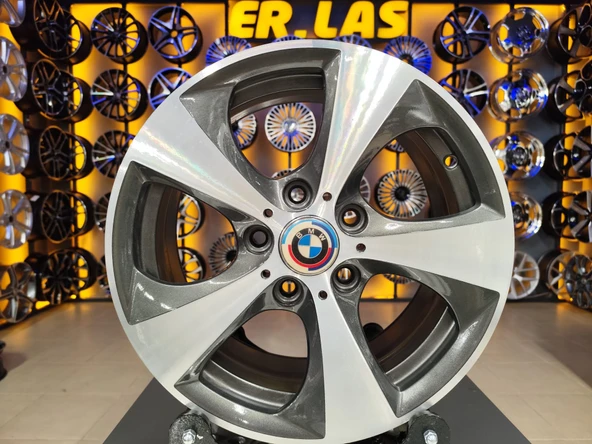 4 Adet BMW ORIJINAL 7*16 5*120 ET31 72.6 GUN MACK JANT REVİZE EDİLMİŞ (Takım) ürün görseli 1