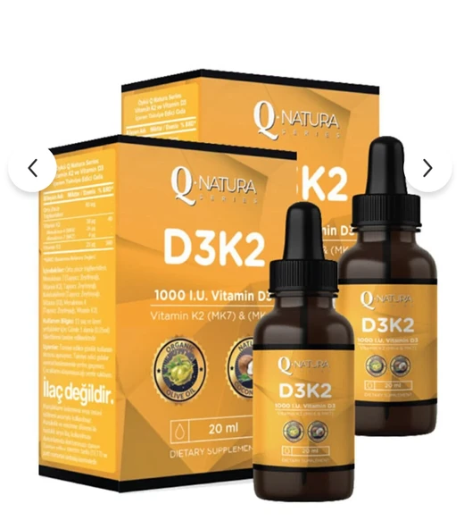 Q natura series D3k2 20 ml 2'li ürün görseli 1