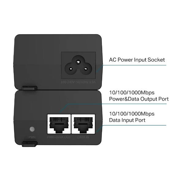 Tp-Lınk Omada TL-POE160S 48VOLT 30WATT Poe Adaptör - Resim 3