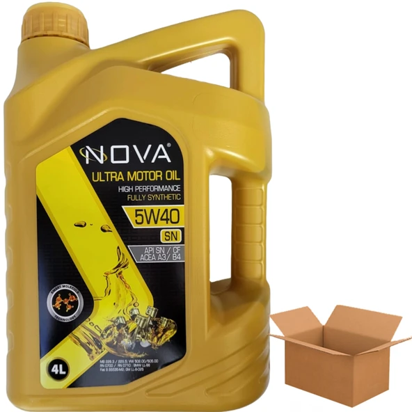 Nova 5W-40 Tam Sentetik Motor Yağı 6 x 4 Litre (1 KOLİ) ürün görseli 1