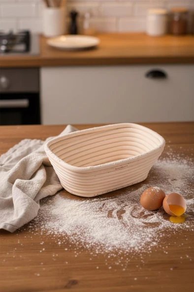 Bambum Puder - Ekmek Mayalama Sepeti Dikdörtgen 20 Cm ürün görseli 1