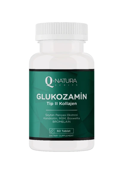 Q natura series Glukozamin Tip 2 Kollajen 60 Tablet ürün görseli 1