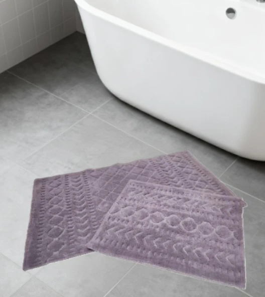 BANYO PASPASI 2'Lİ SET LİSA MOR ürün görseli 1