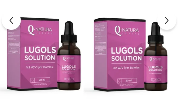 Q natura series Lugols Solution % 2 iyot Damla 20 ML - 2 ADET ürün görseli 1