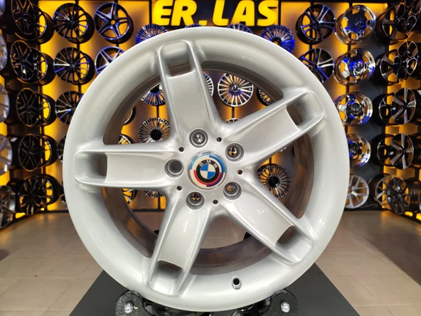 4 Adet BMW ORIJINAL 8*17 5*120 ET20 72.6 SILVER JANT REVİZE EDİLMİŞ  (Takım) ürün görseli 1