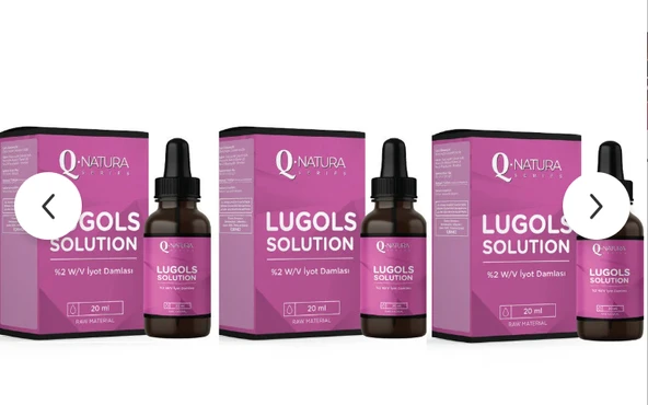Q natura series Lugols Solution % 2 iyot Damla 20 ML - 3 ADET ürün görseli 1