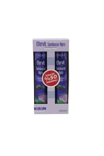 Efervit Sambucus Nigra İkili Tablet 20+20 ürün görseli 1