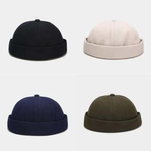 Retro Docker Cap Takke Leon Bere Unisex Şapka - Resim 3