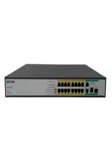 NEUTRON NT-PS16-260 16 PORT POE SWITCH ürün görseli 1