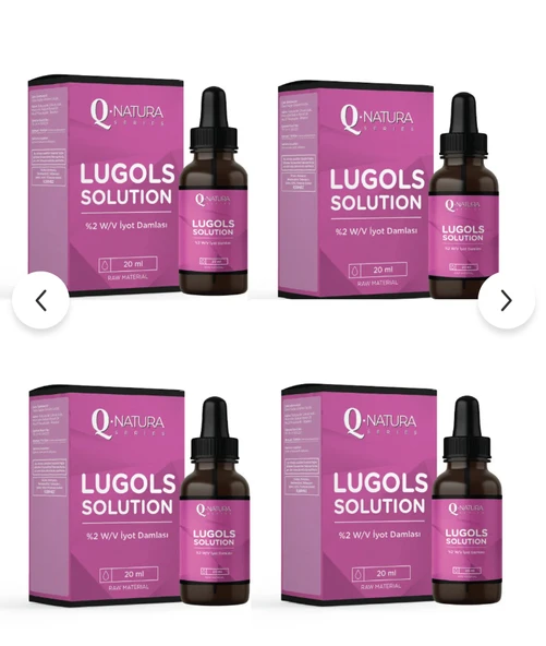 Q natura series Lugols Solution % 2 iyot Damla 20 ML - 4 ADET ürün görseli 1