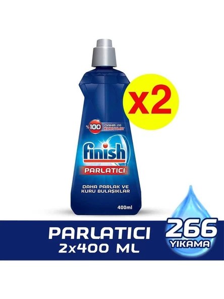 Finish Bulaşık Makinesi Parlatıcı 2 X 400 ml ürün görseli 1