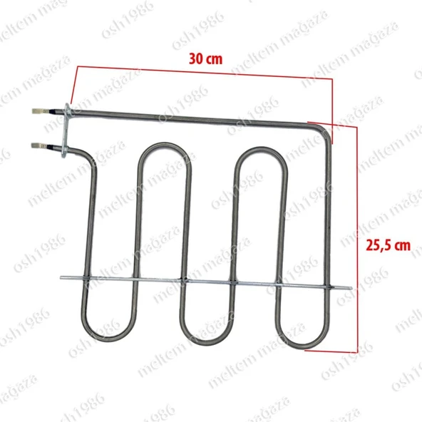 Arçelik İle Uyumlu ARMF4 Mini Üst Fırın Rezistansı 2000 W Ölçülere Dikkat Ediniz ürün görseli 1