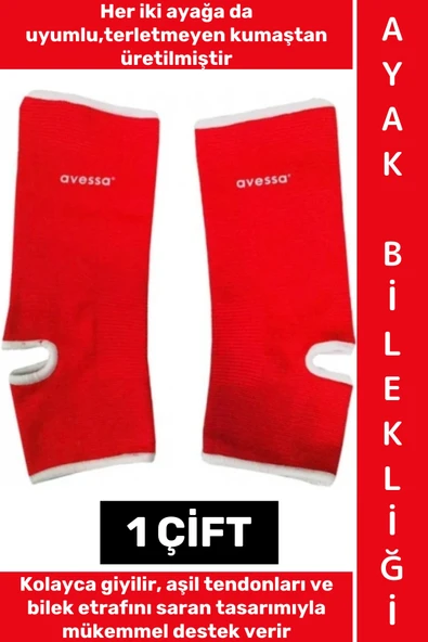 #AyakBilekliği Her İki Ayak İle Uyumlu Sakatlık Önleyici Esnek Kumaş Sporcu Ayak Bilekliği S Beden ürün görseli 1