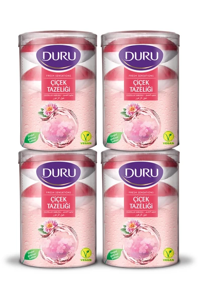 Duru Fresh Sensations Çiçek Tazeliği 16 Adet Güzellik Sabunu 4x400gr ürün görseli 1