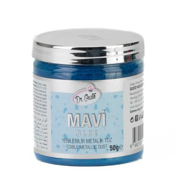 TOZ SİM  METALİK DR. GUSTO 50 GR MAVİ ürün görseli 1