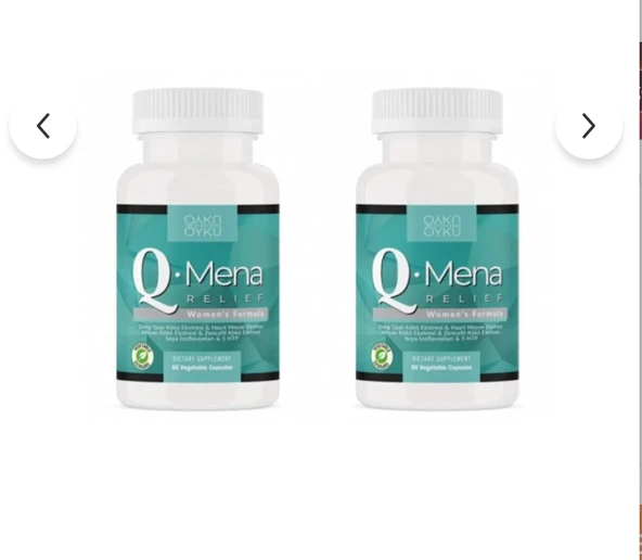 ykü Q-mena / Soya Izoflavonları, Dong Quai, Vitex Agnus Castus, 5-htp. / 30 Kapsül (2 KUTU) ürün görseli 1
