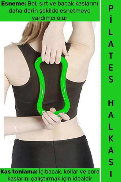 #YogaRing Ergonomik Bel Sırt Kol İç Bacak Kas Desteği Gevşetme Esneme Masaj Yoga Pilates Halkası ürün görseli 1