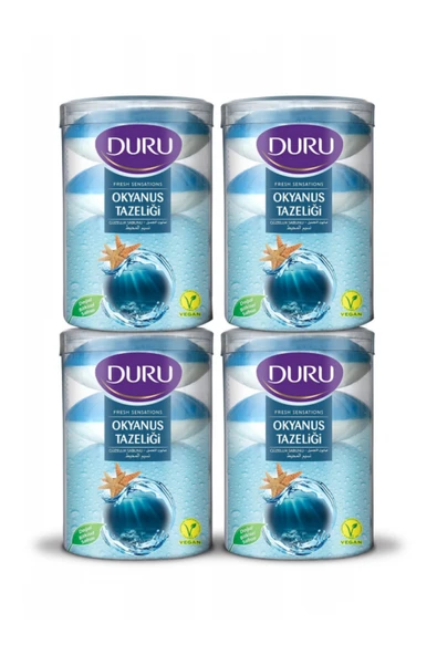 Duru Fresh Sensations Okyanus Tazeliği 16 Adet Güzellik Sabunu 4x400gr ürün görseli 1