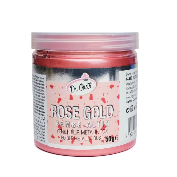 TOZ SİM  METALİK DR. GUSTO 50 GR ROSE GOLD ürün görseli 1