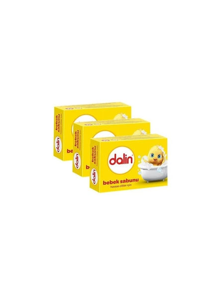 Dalin Bebek Sabun Hassas Ciltler Için 100 gr x 3 Adet ürün görseli 1