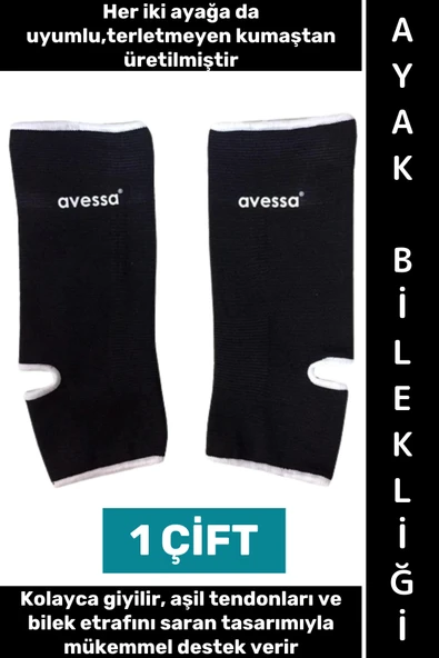 #AyakBilekliği Her İki Ayak İle Uyumlu Sakatlık Önleyici Esnek Kumaş Sporcu Ayak Bilekliği L Beden ürün görseli 1