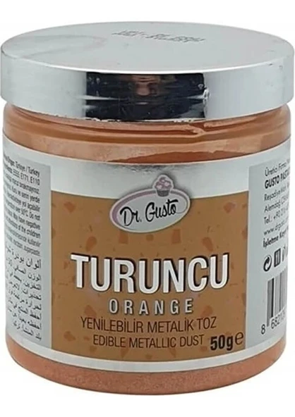 TOZ SİM  METALİK DR. GUSTO 50 GR TURUNCU ürün görseli 1
