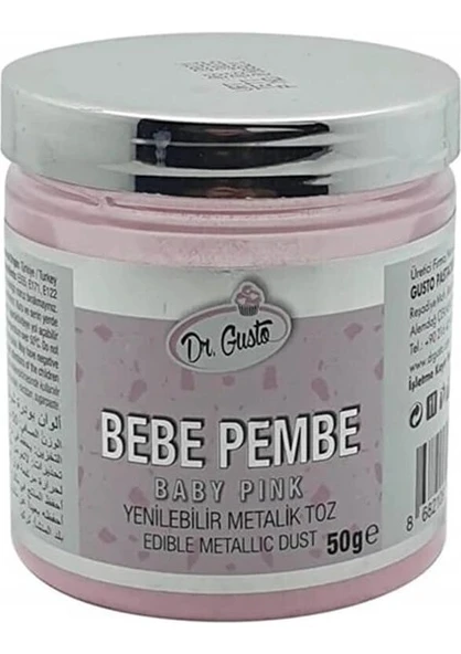TOZ SİM  METALİK DR. GUSTO 50 GR BEBE PEMBE ürün görseli 1
