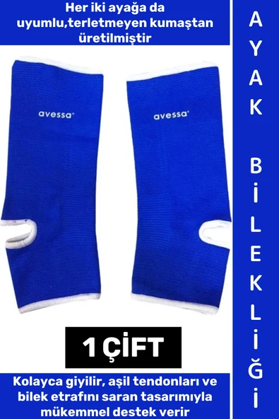 #AyakBilekliği Her İki Ayak İle Uyumlu Sakatlık Önleyici Esnek Kumaş Sporcu Ayak Bilekliği S Beden ürün görseli 1