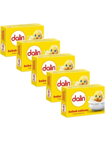 Dalin Bebek Sabun Sabunu Hassas Ciltler Için 100 gr x 5 Adet ürün görseli 1