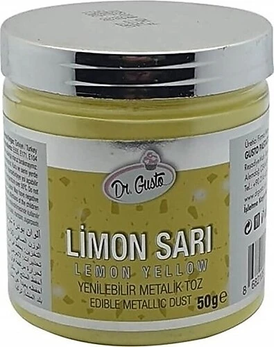 TOZ SİM  METALİK DR. GUSTO 50 GR LİMON SARISI ürün görseli 1