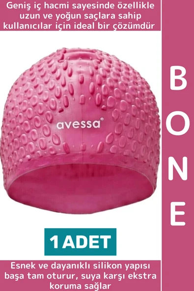 #Bone Su Sızdırmaz Esnek Yumuşak Silikon Havuz Deniz Yüzme Kulağa Su Geçirmez Büyük Beden Saç Bonesi ürün görseli 1